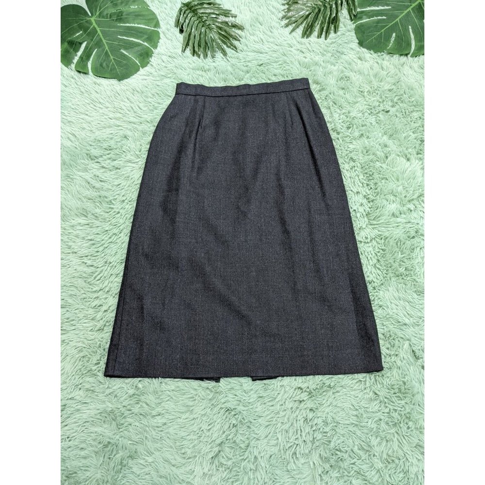 EMILY Women Skirt Job Interview Skirt High Waist Pencil Solid Gray US 10 Medium
